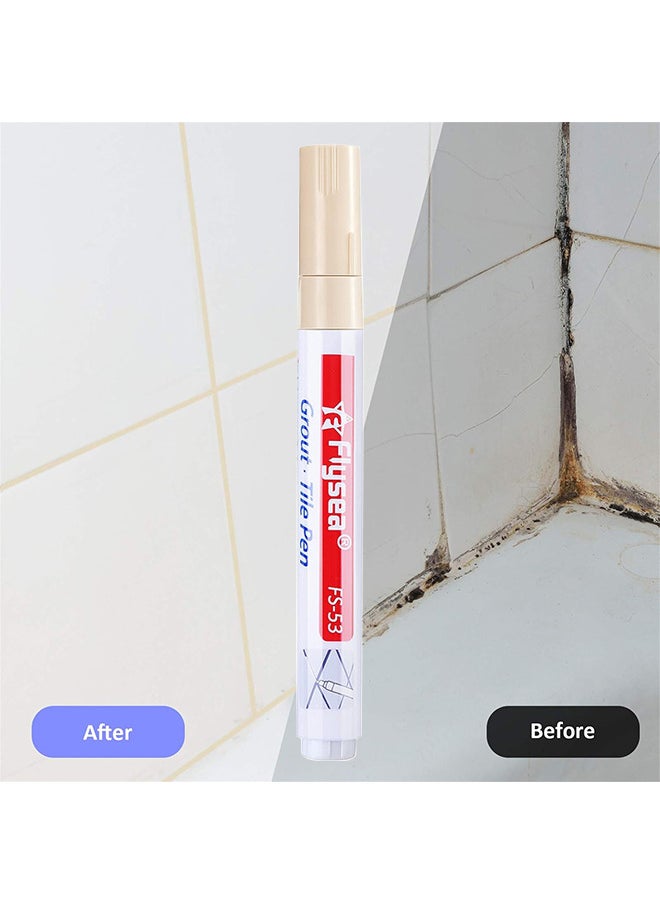 5 Pieces Tile Pen Wall Grout Restorer Pen Repair Marker Grout Filler Pen For Restoring Tile Grout Wall Floor Bathrooms And Kitchen (Beige) - pzsku/Z1486B82C553422953103Z/45/_/1702447039/d332c378-6e18-453b-958a-e5a565044477