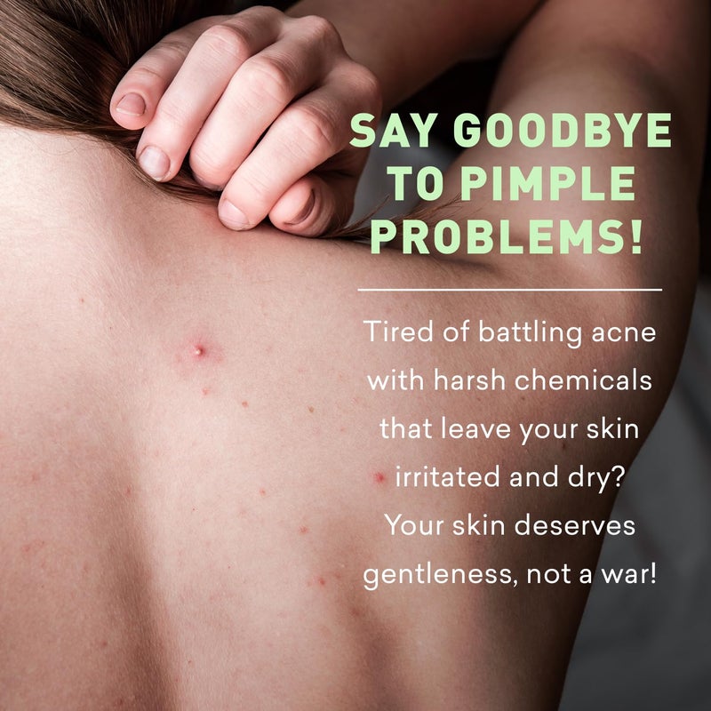 Just Nutritive Acne Clear Face and Body Wash | Adult Acne Treatment | Acne Face Wash | Face Skin Care | Back Acne Treatment | Acne Cleansers 16 Oz - Image 2