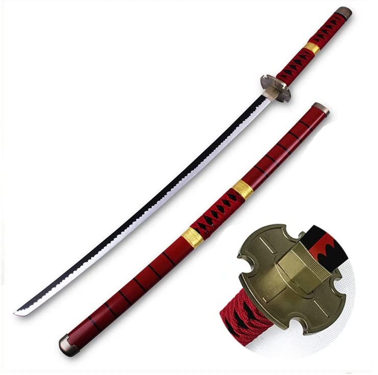12 Years & More Katana For Cosplay Life Size Replica Wooden Toy Anime Accessory Toy Collectible | Wooden Sword (Rorono Zoro Sandai Kitetsu)