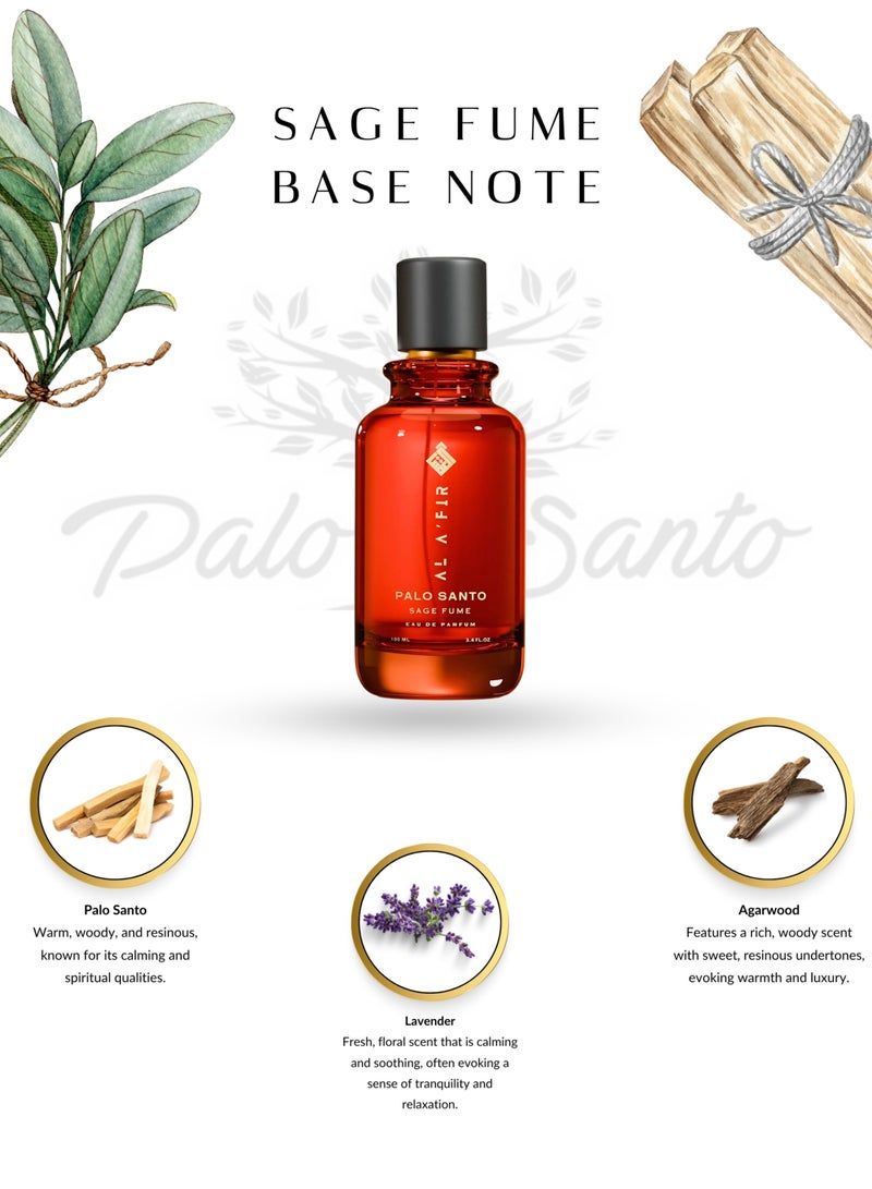العافر عطر الفير بالو سانتو سيج فيوم - رائحة عطرية عشبية وغامضة للرجال والنساء - عطر فاخر آسر - 100 مل - Image 2