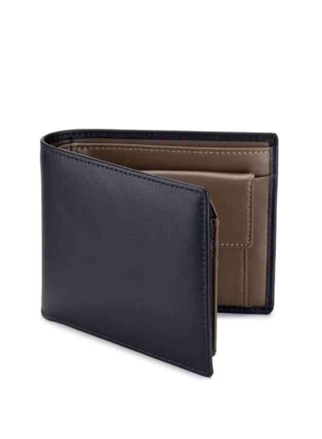 Generic Leather Men's Wallet with Coin Pocket, RFID Blocking Slim Bifold Credit Card Wallet with ID Window  - Image 1
