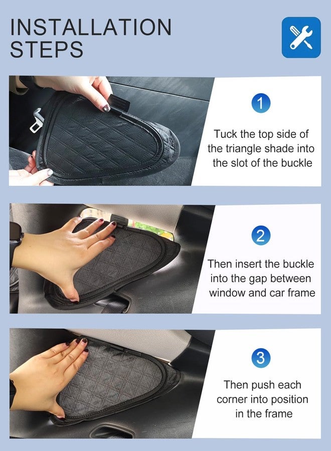 EVFITUS 8PCS Upgraded for Tesla Model Y Window Shade Covers Thicker 5-Layer Material Sun Darker Windshield Sunshade Side Window Privacy Shade for Tesla Model Y Accessories 2024 2023 2022 2021 2020 - Image 5