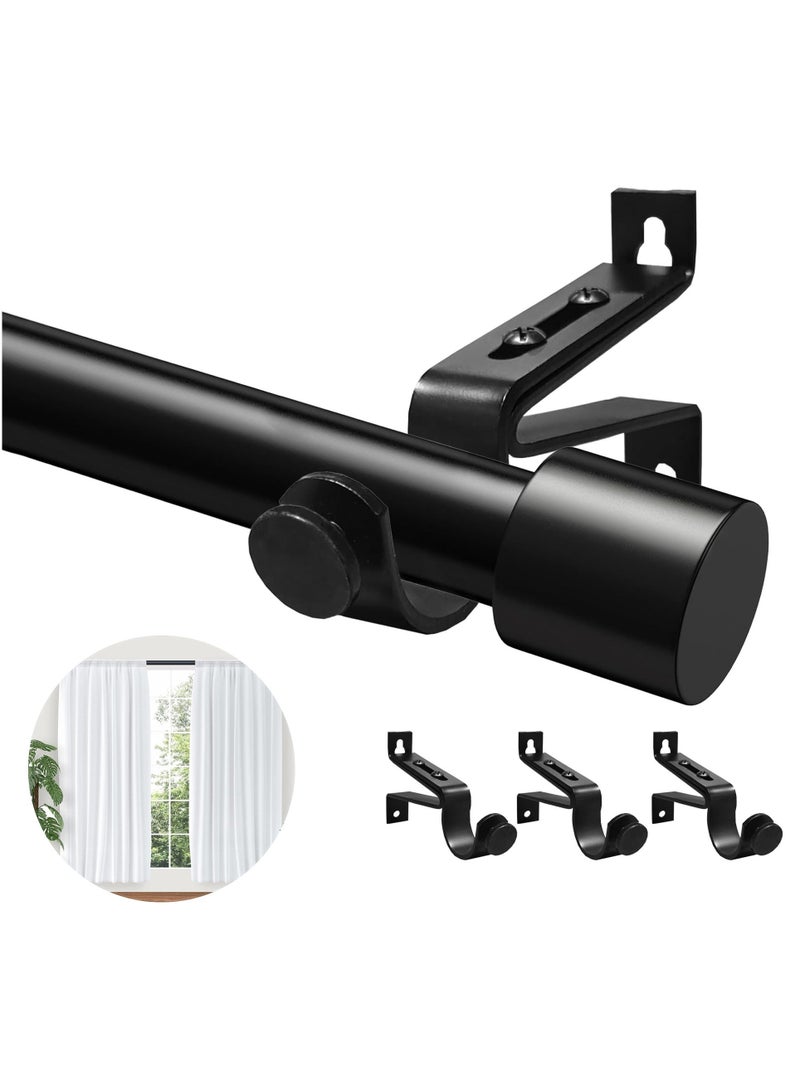 WALALLA Extendable Stainless Steel Metal Shower Curtain Rod, Tension Spring Shower Curtain Rod, Tension Telescopic Curtain Pole, Clothes Rail Adjustable from 80 to 200 cm - Image 1