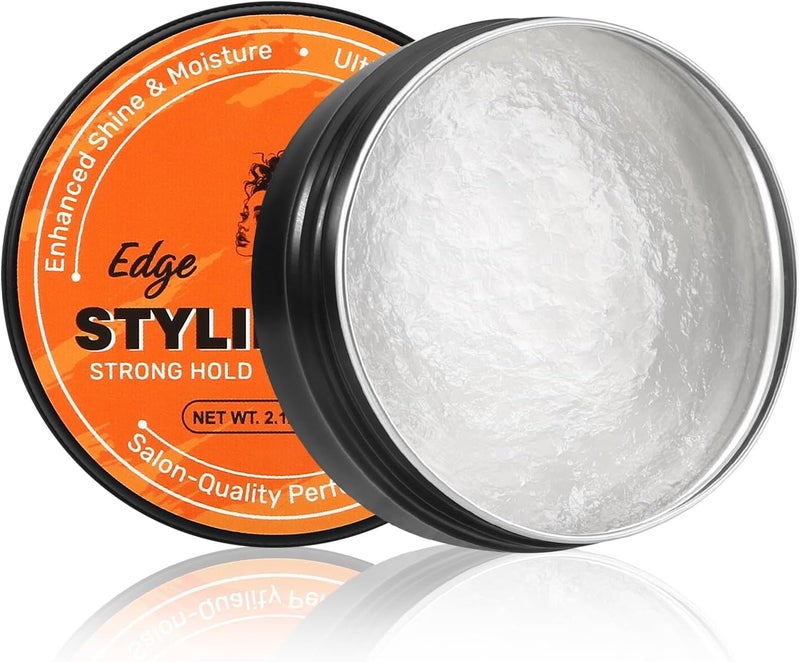 Apooliy Edge Control WaxStrong Hold Hair Wax No Flaking Styling Gel for All Hair Types NonGreasy Long Lasting Braid Gel Easy to Use Smoother