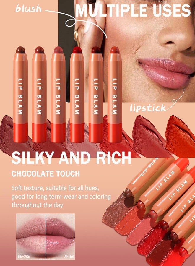 LYSdefeu Hydrating Tinted Lip Balm Set-3Pcs Gloss Lip Balm Plumper,Long Lasting Lipgloss Creamy Lipstick,Lightweight High-Pigment Lip Stain Pen Lip Crayon Stick,Valentine's Day Makeup Gift for Women-Set A - Image 5