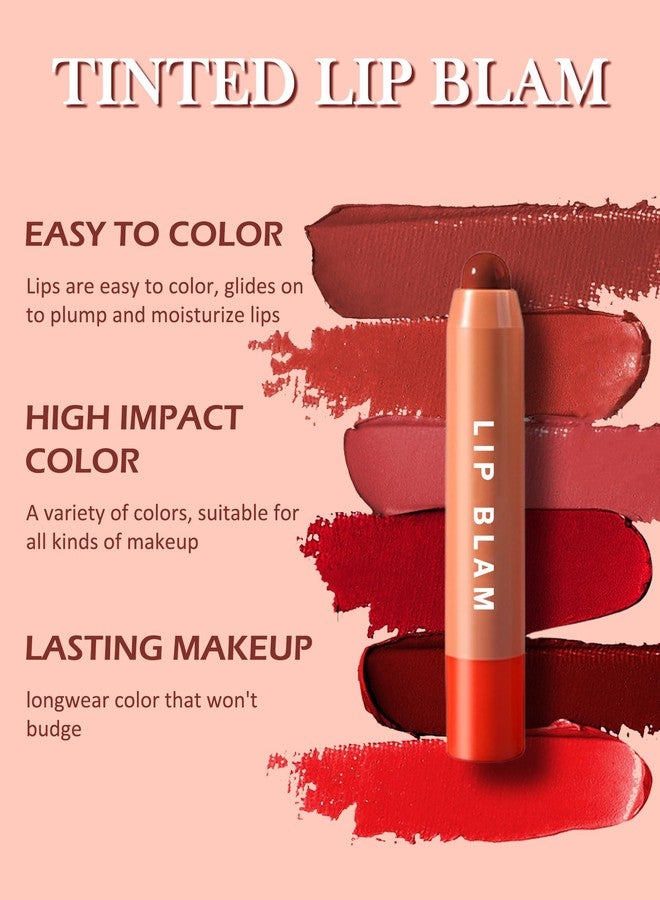 LYSdefeu Hydrating Tinted Lip Balm Set-3Pcs Gloss Lip Balm Plumper,Long Lasting Lipgloss Creamy Lipstick,Lightweight High-Pigment Lip Stain Pen Lip Crayon Stick,Valentine's Day Makeup Gift for Women-Set A - Image 3