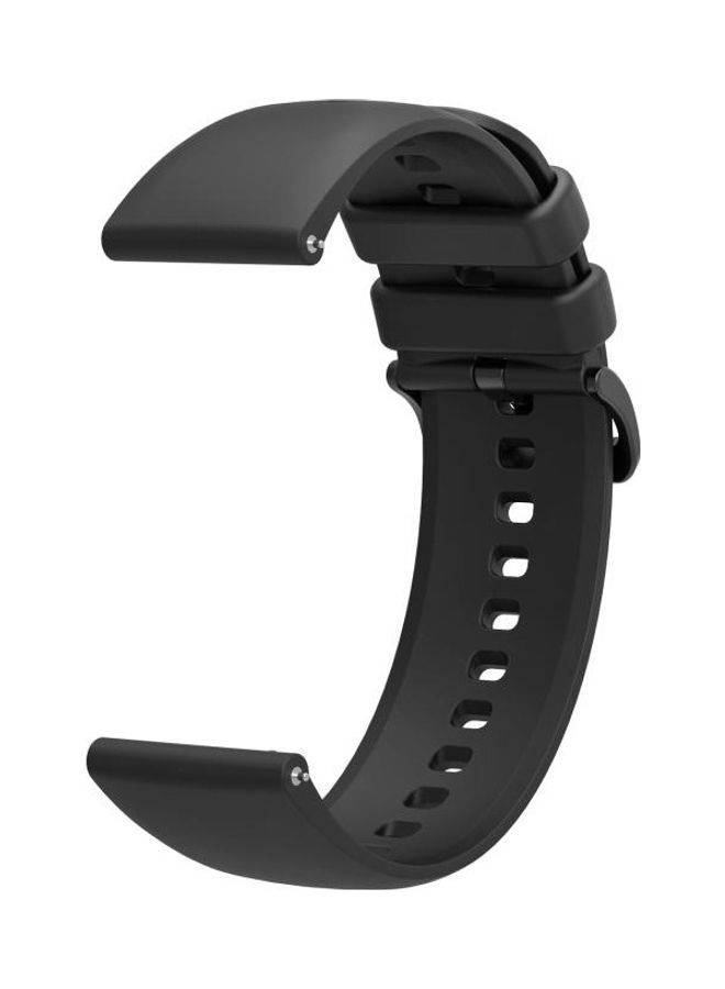 NIBEMINENT Silicone Replacement Strap Watchband For Huawei Watch 3/3 Pro Black - Image 2