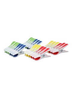 Yikai 24-Piece Soft Grip Clothes Pegs Assorted Color 5 x 20.4 x 10 cm PPG360  - Image 1