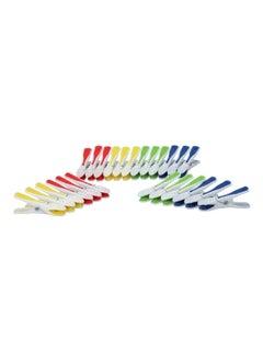 Yikai 24-Piece Soft Grip Clothes Pegs Assorted Color 5 x 20.4 x 10 cm PPG360  - Image 2
