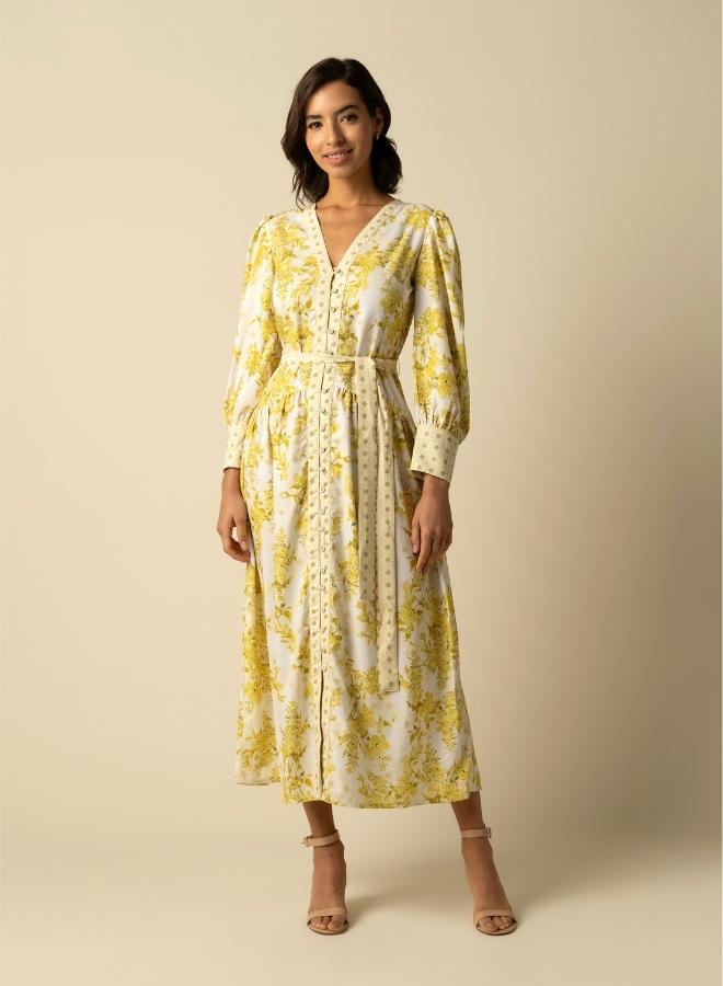 Raishma Aaliyah Yellow Dress - Image 1