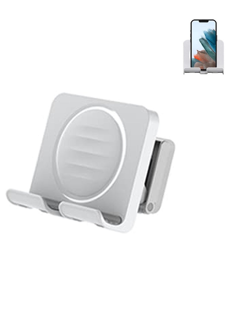 Excefore Shower Phone Holder Multi Functional Removable Lazy Cellphone Holding Tool Universal Adjustable Waterproof Cellphone Stand Tablet Wall Mount Self Adhesive for Bathroom Bedroom Kitchen - Image 1