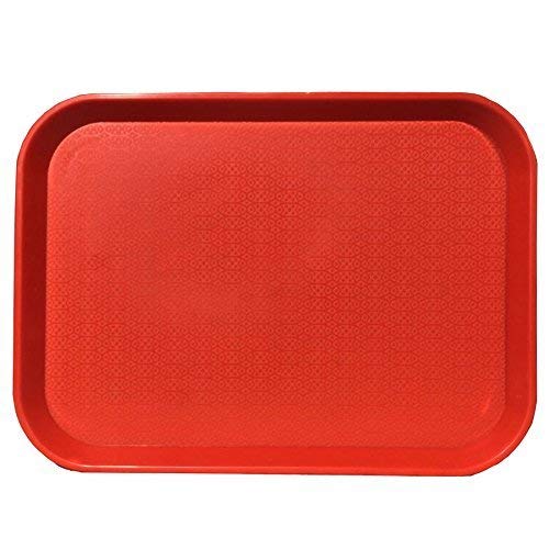 Andrew James Pack of 24 Serving Platter Square Decorative Large Tray for Drink Breakfast Tea Dinner Coffee Salad Food Kitchen 10 x 15 Inches Set of 24 | Commercial for Industrial Use - Image 2