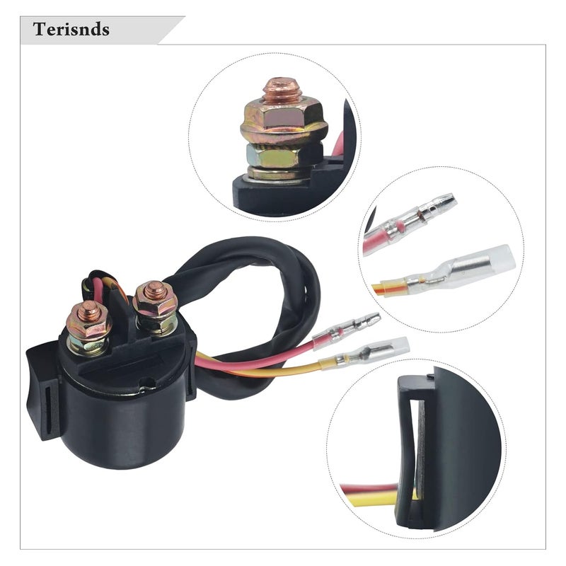 Terisnds Starter Solenoid Relay for Honda TRX300EX TRX400EX FOURTRAX SPORTRAX 1993-2007 - 2 Pieces - Image 4