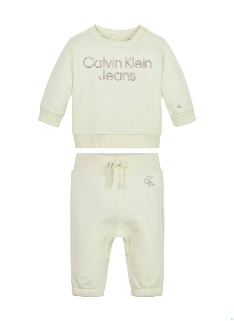 Calvin Klein Jeans Baby Multi Piece Set - Cotton Blend, Grey