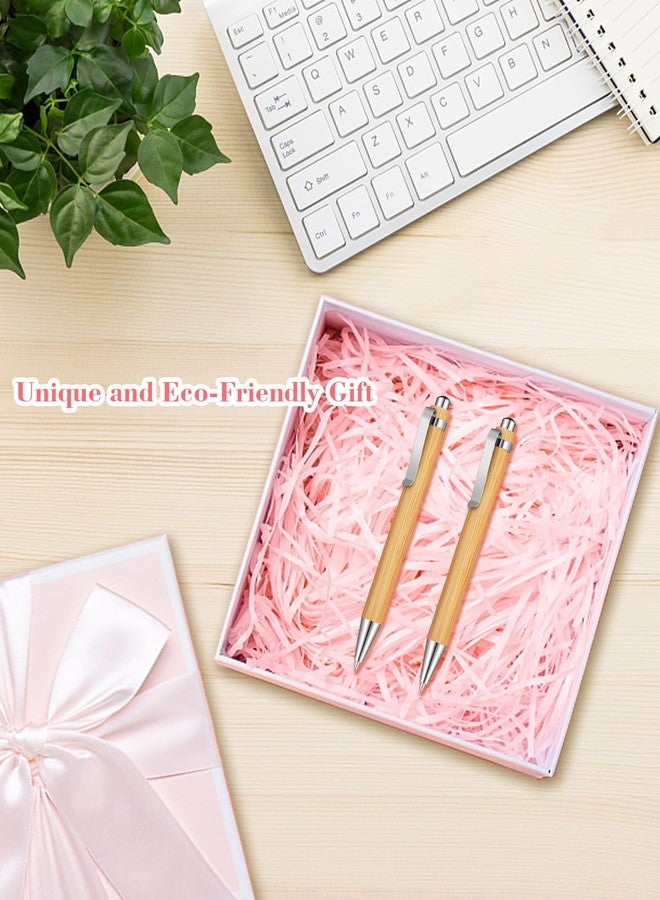 lyforx Bamboo Pens Bulk Wooden Bamboo Pens Engraving Wooden Ballpoint Pen Customizable Gift Pen Bulk 50pcs - Image 4