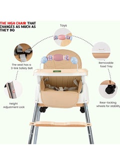 ORiTi 4-In-1 Baby Portable Dining Table With Wheels  - Image 3