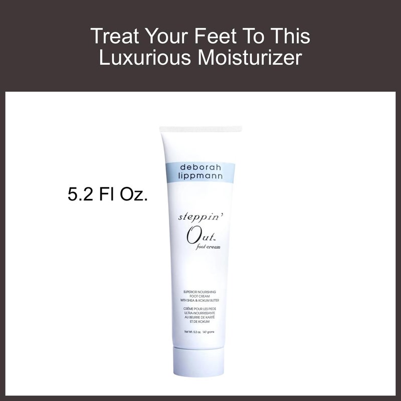 Deborah Lippmann Steppin' Out Foot Cream | Moisturizes & Softens Dry Feet, Restores Flexibility & Cracked Heels for Healthy Skin | Non-Greasy | 5.2 Oz - Image 2