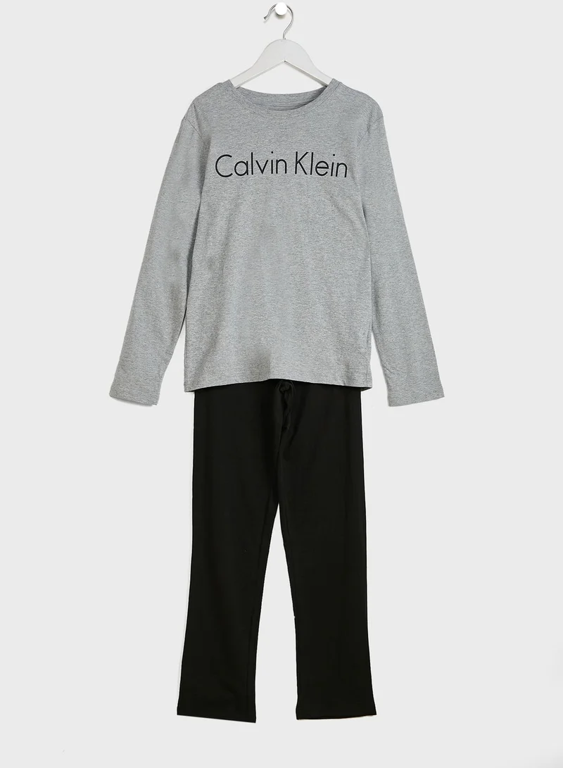 CALVIN KLEIN Youth Logo Pyjama Set