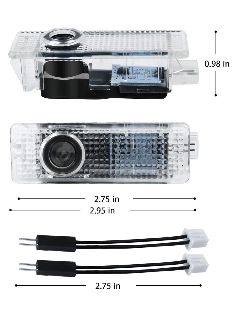 2Pcs Car Door Lights Logo Projector HD Welcome Lights Puddle Lights Compatible for BMW Accessories1 2 3 4 5 6 7 Series M3 M5 X1 X3 X4 X5 X6 Series