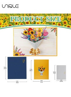 Sunflower Flower Bouquet Pop Up Cards, Birthday Flower Card, Get Well Soon Card Pop Up Greeting Card with Envelope and Note Card, 3D Forever Bouquet Pop Up Cards Gifts for Women Mom Friends Female - pzsku/Z148727C918A902F44A9AZ/45/_/1730361459/e4c90f9b-a628-41a0-bffd-31876259b5b3