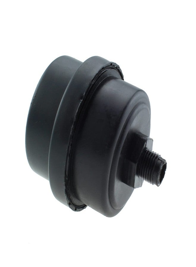 ماكسمورال فلتر كاتم صوت ضاغط الهواء من ماكسمورال، قطعتان، مقاس 1/4 بوصة، PT، 13 مم، فلتر كاتم صوت ضاغط الهواء المعدني الأسود، قطع غيار ضاغط الهواء - Image 4