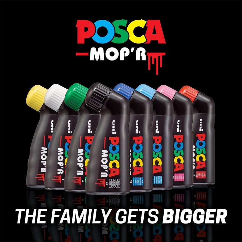 Posca MOP’R PCM-22 Multi Surface Permanent Paint Marker, Box of 8 Assorted Colors - Image 2
