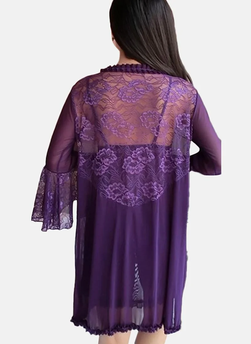 يونيكي Purple Solid Babydoll