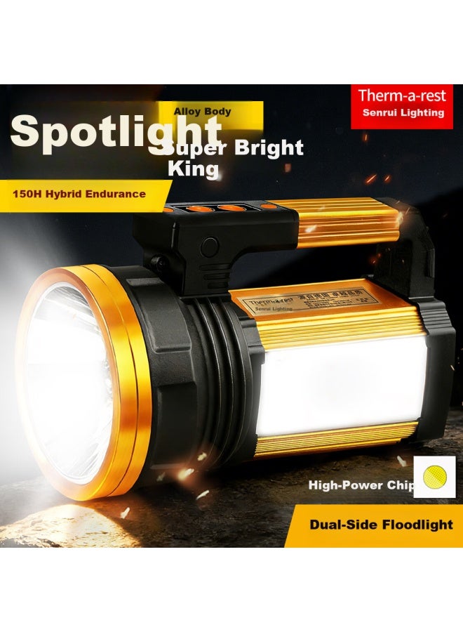 Thermarest Led Flashlight High Brightness Floodlight Long Range Long Battery Life Rechargeable Emergency Outdoor Portable Spotlight - Image 1