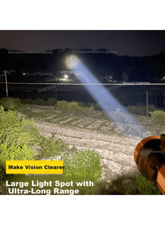 Thermarest Led Flashlight High Brightness Floodlight Long Range Long Battery Life Rechargeable Emergency Outdoor Portable Spotlight - Image 3