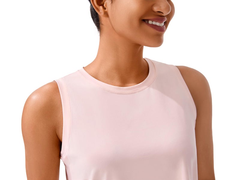 JOYSPELS Workout Tops for Women Crop Sleeveless Workout Shirts for Women Athletic Running Yoga Tank Top for Women - Image 3