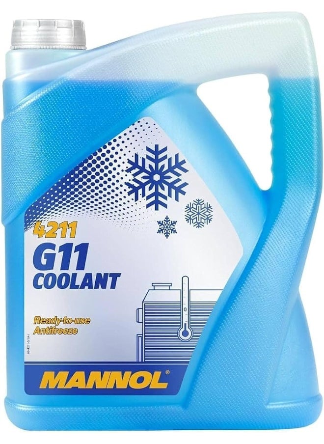 MANNOL Hte    Germany G11 Blue Antifreeze Coolant (5L)  - Image 1