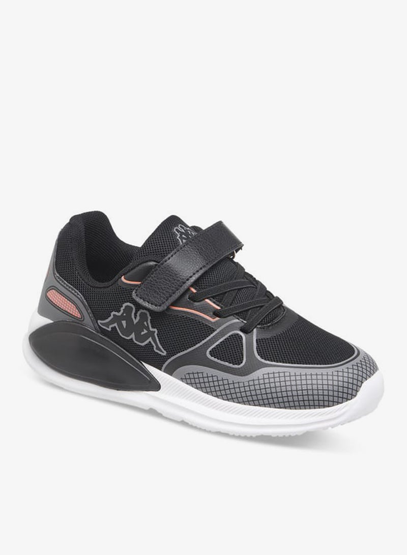 Kappa Boys' Logo Print Sports Shoes With Hook And Loop Closure - Image 2