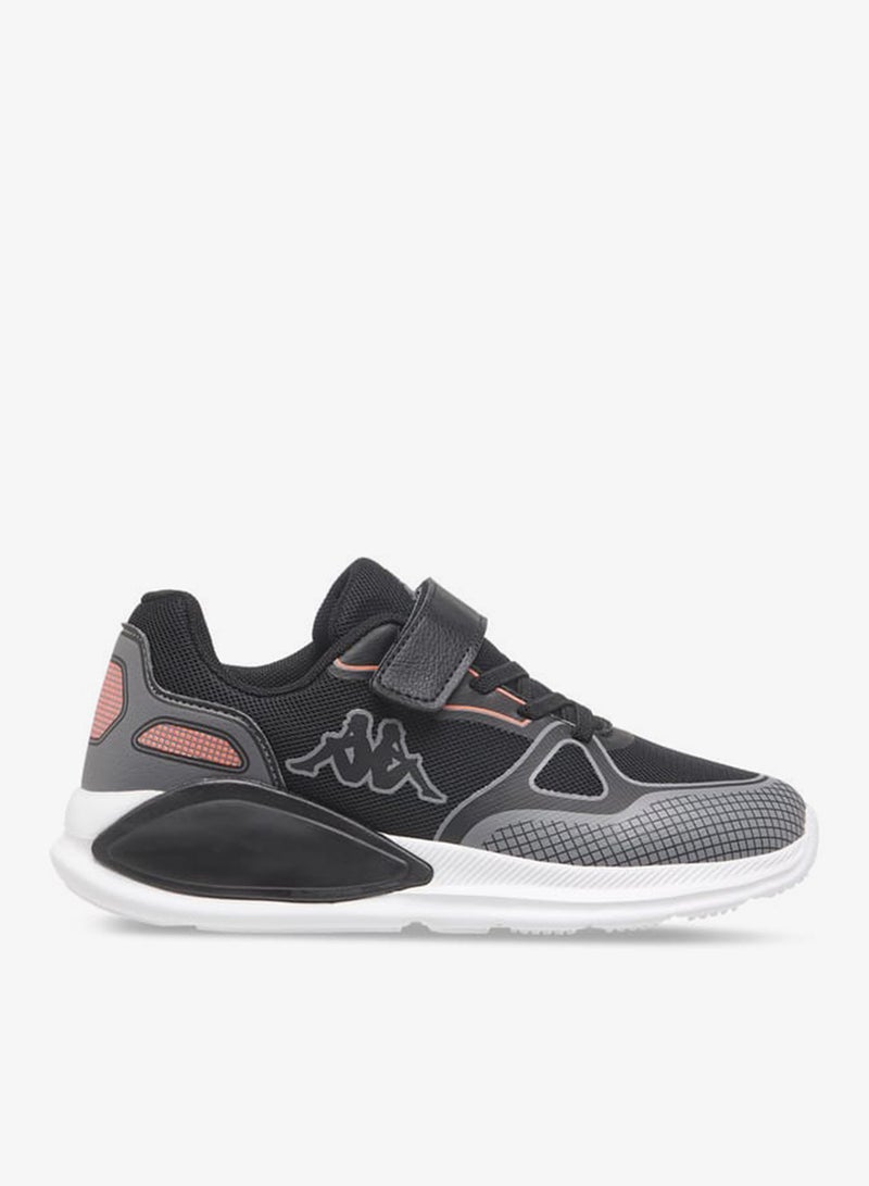 Kappa Boys' Logo Print Sports Shoes With Hook And Loop Closure - Image 1