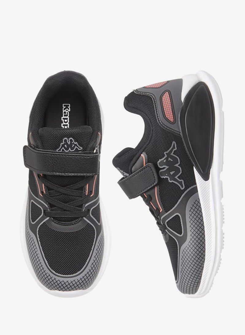 Kappa Boys' Logo Print Sports Shoes With Hook And Loop Closure - Image 3