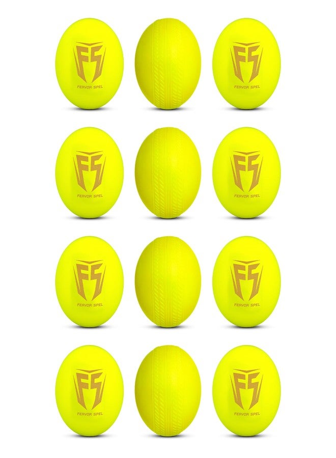 Fervor Spel® FS Non Toxic Plastic Multicolor Ball (Pack of 12 | 50gm Per Ball, Green) - Image 1