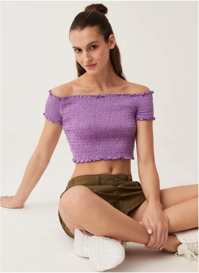 او في اس Ovs Baby Angel Shirred Top