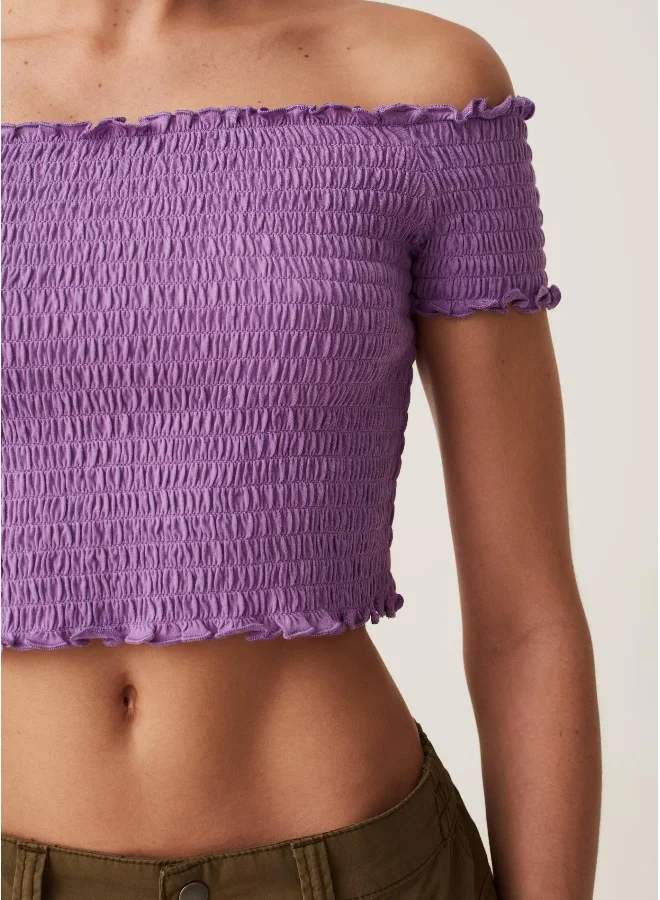 او في اس Ovs Baby Angel Shirred Top