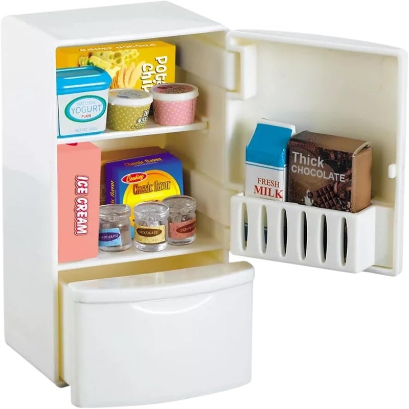 OLEOCA Family Refrigerator Dollhouse Playset with Accessories Included - Image 1