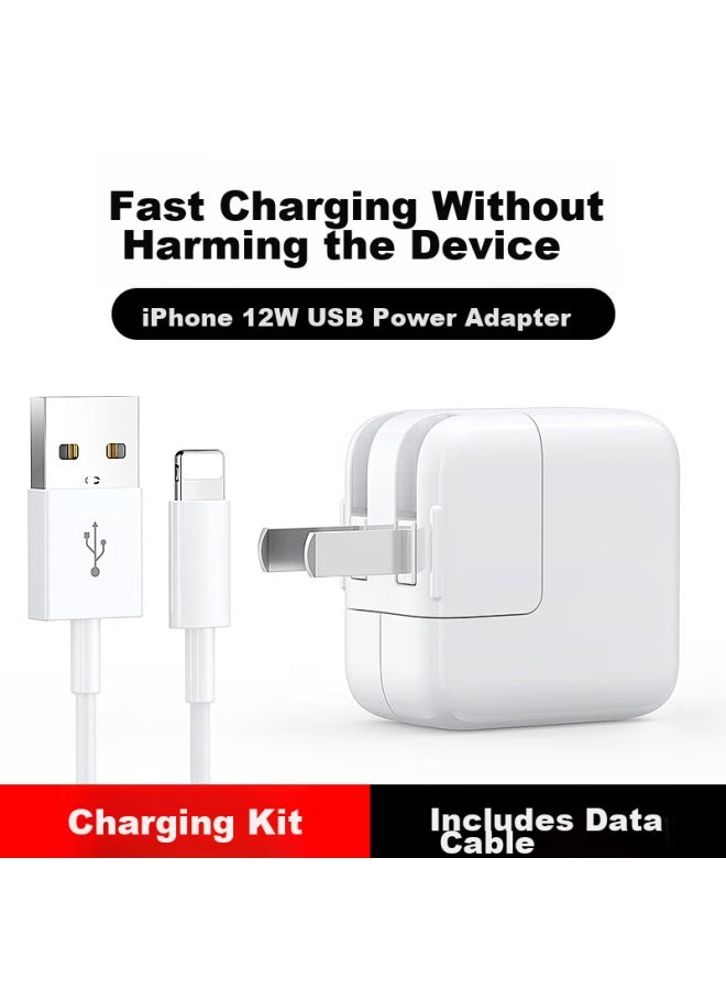 Bkayp Compatible With Apple Ipad Charger, 12w Fast Charging Set For Ipad 5-9 Generation, Air 3rd Generation, Mini 5th Generation, Iphone 8-14 Charging Head, Lightning Data Cable - Image 5