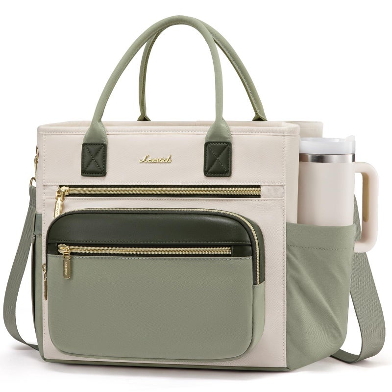Lovevook Insulated Lunch Bag Women Wide Opening Adult Lunch Box Women Leakproof Cooler Bag For Work Picnic Beach Family College Lunch Teacher Tote Bag With Adjustable Shoulder Strap And Cup Holder - Image 1