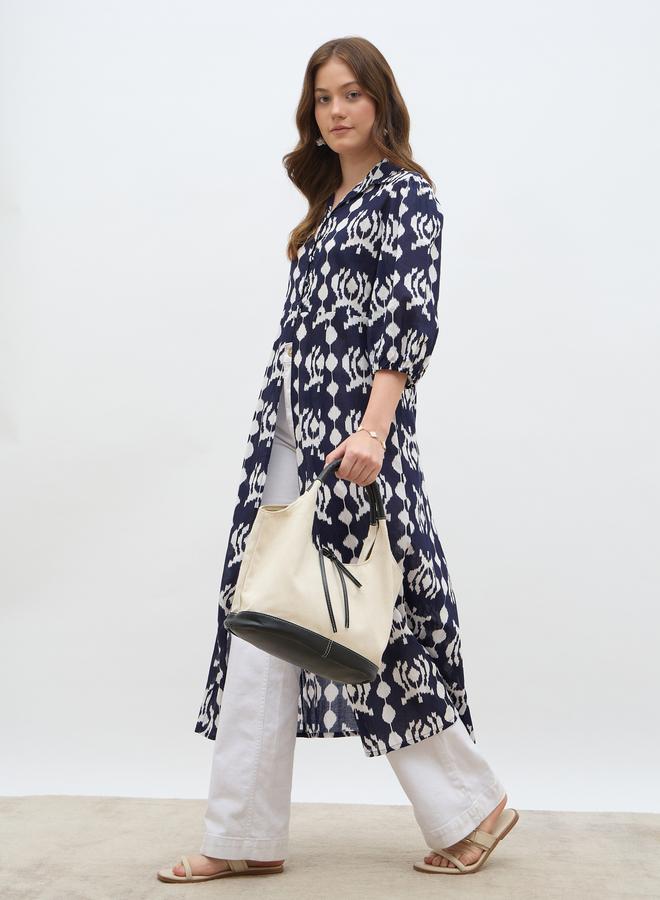 Styli Regular Fit Printed Maxi Kimono - Image 1