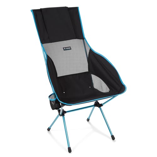 Helinox Savanna High-Back Collapsible Camp Chair, Black - Image 1