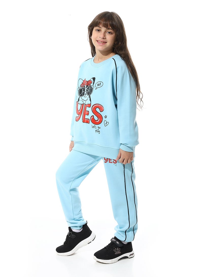 Caesar Printed Girls Meleton Training Suit - Image 2