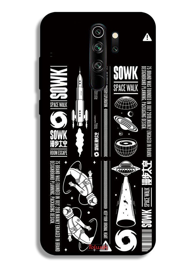 Tolwak Xiaomi Redmi Note 8 Pro Protective Case Cover Sowk Space Walk Sticker - Image 2