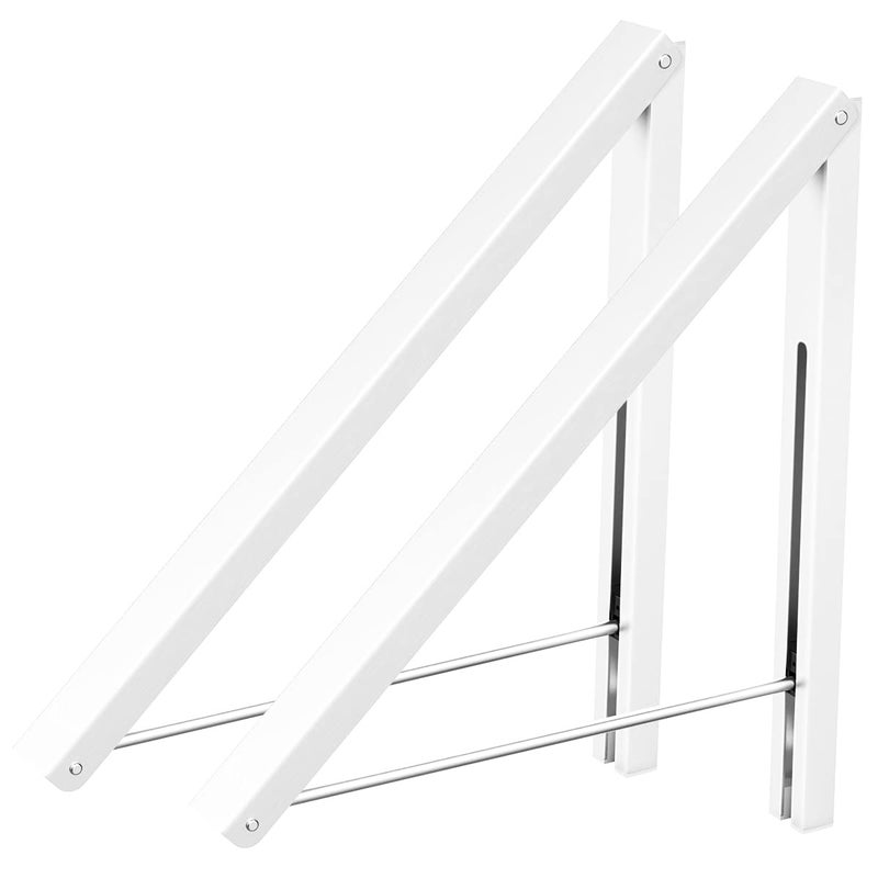 Anjuer Drying Rack Wall Mounted Clothes Hanger Folding Wall Coat Racks Aluminum Home Storage Organiser Space Savers - Image 1