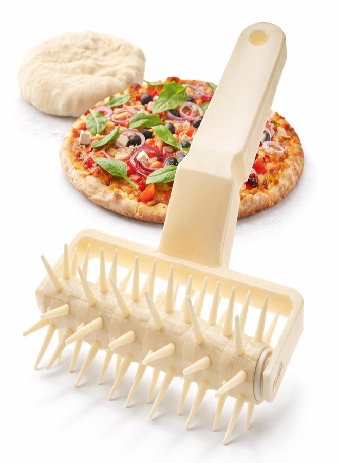 HS WORLD OF HORECA ESSENTIALS HS Plastic Pizza Pie Pastry Dough Docker Pizza Roller Dough Pitter Baking Tool - Image 1