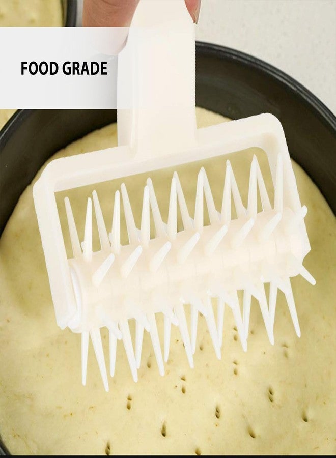 HS WORLD OF HORECA ESSENTIALS HS Plastic Pizza Pie Pastry Dough Docker Pizza Roller Dough Pitter Baking Tool - Image 5