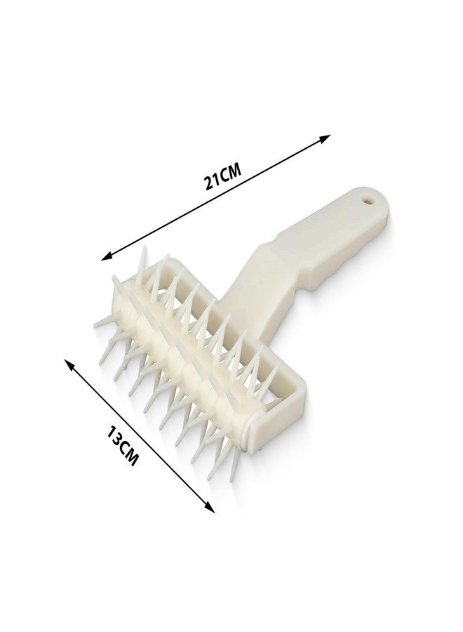 HS WORLD OF HORECA ESSENTIALS HS Plastic Pizza Pie Pastry Dough Docker Pizza Roller Dough Pitter Baking Tool - Image 2