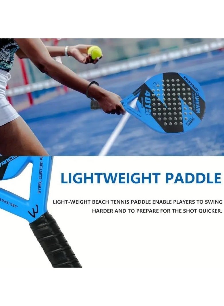 CAMEWIN Elite Paddle Racket with High Quality 4015 Diamond Shape Full Carbon Fiber Tennis Paddle Racket with Bag Cover  - Image 2