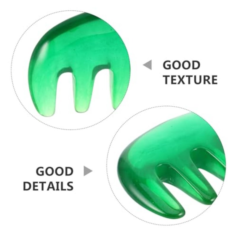 2pcs Resin Scalp Massage Comb Five-Claw Head Massager Manual Hair Scalp Massager Tool For Travel And Daily Use Soothing Head Massage - Image 3